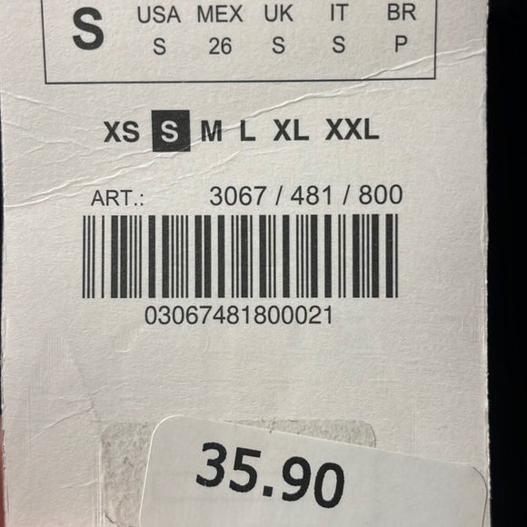 Zara Textured Collared Top with Tie Waist - Picture 6 of 6